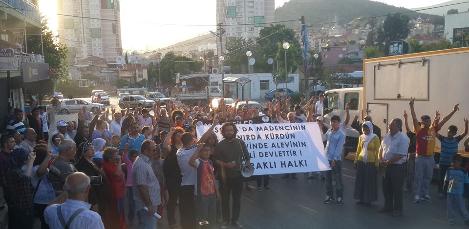 HDP Bayraklı İlçe Örgütü, Yamanlar Mahallesinde Uğur Kurt ve Somadaki madenciler için yürüdü